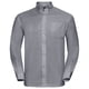 thumbnail image 1 of Russel Collection - Camisa de manga larga Cuidado facil Modelo Oxford hombre caballero - Trabajo/Bod Russell UTBC1023_silvergrey, 1 of 2