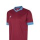 thumbnail image 3 of Umbro - Jersey Tempest de Manga Corta para Niños/Niñas (Nuevo Clarete, Azul Cielo) Umbro UTUO259_newclaretskyblue, 3 of 3