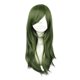 thumbnail image 1 of Unique Bargains Pelucas de cabello humano para mujer 26 "Peluca rizada verde con gorro de peluca Fibra sint?tica Unique Bargains pelucas de reemplazo de cabello, 1 of 8