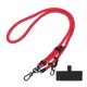 thumbnail image 1 of Teléfono Cordón Universal Bandolera Poliéster Ajustable Cuello Cordón Muñeca Cordón con Cordón Parche para Inteligente Teléfono Patrón Rojo 1 Paquete Unique Bargains Cordones y muñequeras para teléfonos móviles., 1 of 4