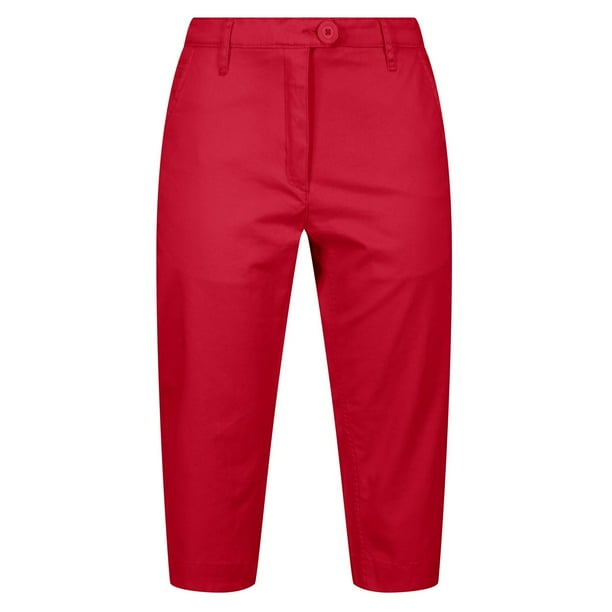 Regatta - Pantalones Capri Maleena II Casual para Mujer (Rojo Real) Regatta UTRG4256_truered