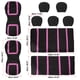thumbnail image 5 of Coche Asiento Funda Universal Ajuste Completo Juego para Camión SUV Negro Rosa Unique Bargains fundas para asientos de automóviles, 5 of 7