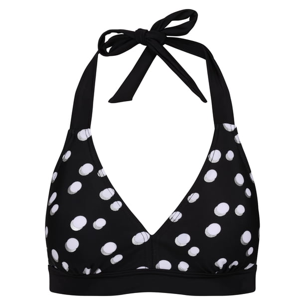 Regatta - Top de Bikini Flavia Lunar para Mujer (Negro, Blanco) Regatta UTRG8929_blackwhite