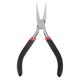 thumbnail image 1 of Mini Plana Punta Pinzas 4,5 Pulgadas Lisa Mordaza Precisión Cortadoras con Plástico Negro Mango para Bricolaje Artesanía Joyería Fabricación Unique Bargains alicates para hacer joyas, 1 of 7