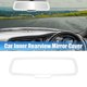 thumbnail image 2 of Cubierta de espejo retrovisor Interior de coche embellecedores accesorio de decoración ABS blanco para Dodge Challenger 2015-2020 Unique Bargains espejos interiores automotrices, 2 of 6