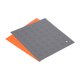 thumbnail image 1 of Silicona Salvamanteles Esteras 2uds, Cuadrado Puntos Caliente Sartenes Almohadillas Caliente Olla Soporte, Calor Resistente Plato Estera para Cocina Mesa - Naranja, Profundo Gris Unique Bargains Trébedes, 1 of 5
