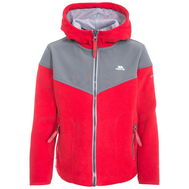 Trespass - Chaqueta polar modelo Bieber infantil (Rojo) Trespass UTTP4542_red