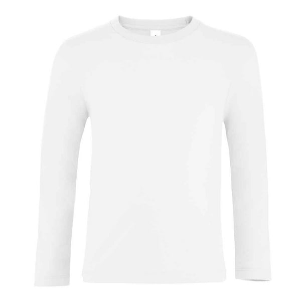 SOLS - Camiseta Imperial de Manga Larga para Niños/Niñas (Blanco) SOLS UTPC5335_white