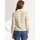 thumbnail image 5 of Allegra K Blusa Floral Con Cuello En V Y Lazo En La Parte Superior Con Cuello De Encaje En Contraste Unique Bargains Blusa, 5 of 6