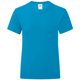 thumbnail image 1 of Fruit Of The Loom - Camiseta modelo Iconic para niñas (Azure) Fruit of the Loom UTPC3399_azure, 1 of 3