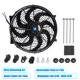 thumbnail image 3 of 1 Juego 12v Refrigeraci?n Radiador Ventilador con Montaje Juego Negro 14'' Unique Bargains ventiladores de enfriamiento del motor automotriz, 3 of 7