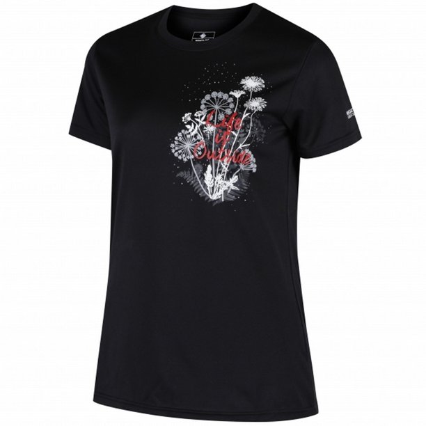 Regatta - Camiseta de secado rápido modelo Fingal III para mujer (Negro) Regatta UTRG3322_black