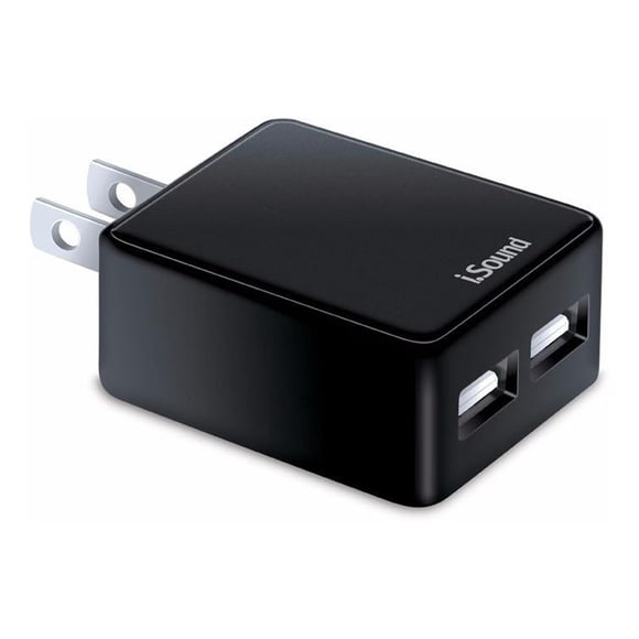Adaptador de Corriente iSound Dual Negro