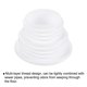 thumbnail image 4 of Alcantarillado Drenaje Tubería Sellado Tapón Silicona Manguera Tapón Junta con Decorativa Cubierta para Cocina Baño, Blanco 3 Juegos Unique Bargains Filtros de desagüe para lavabos y bañeras de baño, 4 of 5