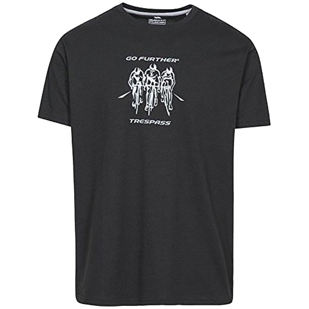 Trespass - Camiseta Chained de manga corta para hombre caballero (Negro) Trespass UTTP4132_P