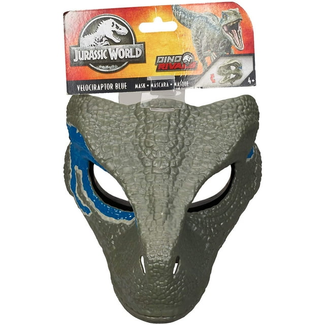 Máscara MATTEL Jurassic World Velociraptor Blue