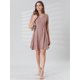 thumbnail image 2 of Vestido Acampanado Vintage Cuello V Manga Cort Lunares Para Mujer Rosa XS Unique Bargains Vestido, 2 of 6