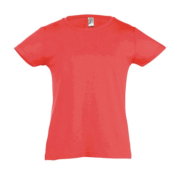 SOLS- Camiseta de manga corta para niñas (Coral) SOLS UTPC358_coral