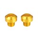 thumbnail image 1 of 2uds M10x1.25 Motocicleta Derecha Lado Espejo Agujero Tapones Tornillos Tono dorado Unique Bargains espejos laterales para deportes motorizados, 1 of 7