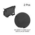 thumbnail image 3 of Riel DIN Montaje Fusible Soporte Terminal Bloques Negro UK5 LED24V Paquete de 2 Unique Bargains Bloque de terminales de carril DIN, 3 of 5