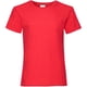 thumbnail image 1 of Fruit Of The Loom - Camiseta básica de manga corta para niña/chicas - 100% algodón primera  (Rojo) Fruit of the Loom UTBC323_red, 1 of 2