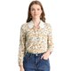 thumbnail image 1 of Allegra K Blusa Floral Con Cuello En V Y Lazo En La Parte Superior Con Cuello De Encaje En Contraste Unique Bargains Blusa, 1 of 6