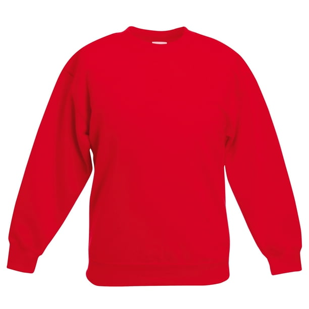 Fruit Of The Loom- Sudadera clásica Modelo 80/20 Classic unisex para niños niñas (Rojo) Fruit of the Loom UTRW3154_red
