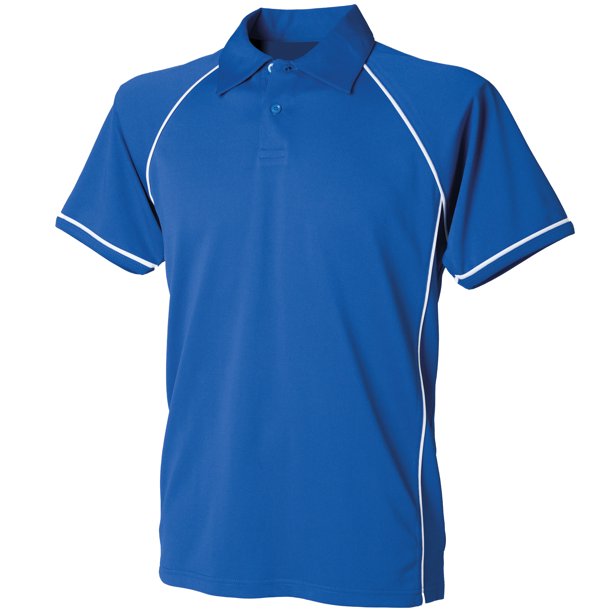 Finden & Hales- Polo de deporte de manga corta con ribete para ni?os/ni?as (Azul real/Blanco) Finden & Hales UTRW429_royalwhite
