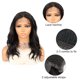 thumbnail image 5 of Unique Bargains Pelucas delanteras de encaje para mujer, 16 pulgadas, color negro, largo medio, esponjosas, rizadas, onduladas, con gorro de peluca Unique Bargains pelucas de reemplazo de cabello, 5 of 7