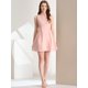 thumbnail image 3 of Allegra K Vestido Camisero Casual Sin Mangas Con Botones De Algodón Para Mujer Rosa L Unique Bargains Casual, 3 of 6
