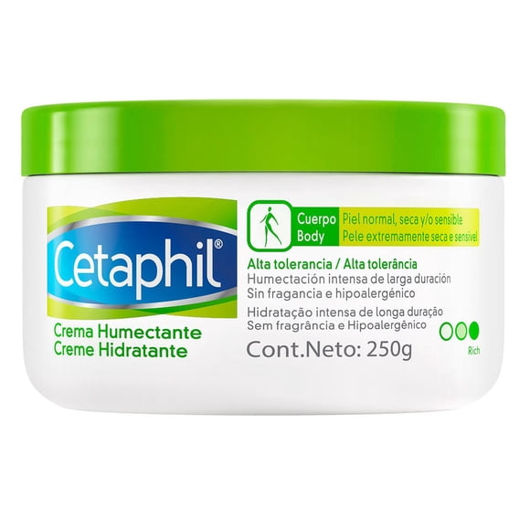 Crema humectante Cetaphil para cuerpo piel normal seca y/o sensible 250 g