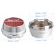 thumbnail image 4 of 66 mm de diámetro exterior 6 clips Llanta de rueda de coche Tapas de cubo central de neumático Cubiertas para vehículo Patrón de fibra de carbono Rojo - Paquete de 4 Unique Bargains tapas de centro de rueda, 4 of 6