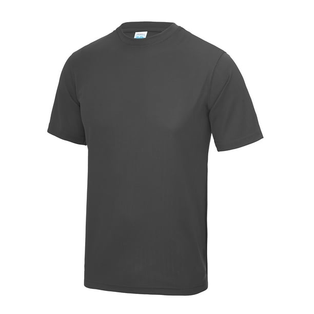 Just Cool - Camiseta de deportes transpirable Unisex Modelo Neoteric para Niños Niñas - Deportes/Gimnasia/Correr (Carbón) AWDis UTRW689_charcoal