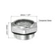thumbnail image 2 of Aire Compresor Aceite Nivel Indicador Mirilla Vidrio M33x1,5mm Macho Roscado 23mm Altura Aluminio Líquido Indicador Vista Ventana Unique Bargains accesorios para compresores de aire, 2 of 5
