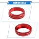 thumbnail image 5 of 2 Uds AC Climatizador Control Perilla Anillos Compatibles para Toyota, Rojo Unique Bargains interruptores de control de climatización, 5 of 8