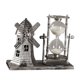 thumbnail image 2 of Torre de luz de estilo Retro, reloj de arena, temporizador de arena, figurita, centro de mesa de reloj de arena, adornos para mesa, cocina, cafetería, , argén Gloria reloj de arena de hierro, 2 of 7