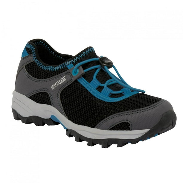 Regatta Great Outdoors - Zapatillas Modelo Platipus Junior para niños niñas (Negro/Azul petrol) Regatta UTRG596_P