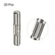 thumbnail image 3 of 3x16mm 304 Inoxidable Acero Espiga Pasadores, 20uds Centro Estriado Plano Chaflanado Extremo Espiga Pasador, Madera Litera Cama Estante Picas Soporte Estantes Fijar Elementos Unique Bargains pasadores, 3 of 5