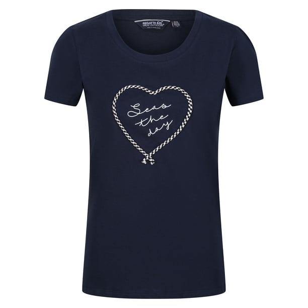 Regatta - Camiseta Filandra VI Corazón para Mujer (Marino) Regatta UTRG6802_navy