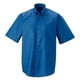 thumbnail image 3 of Russel Collection - Camisa de manga corta Cuidado facil Modelo Oxford hombre caballero - Trabajo/Bod Russell UTBC1025_oxfordblue, 3 of 3