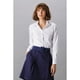 thumbnail image 3 of Kustom Kit - Camisa Oxford de manga larga y elástica para mujer señora (Blanco) Kustom Kit UTPC3454_white, 3 of 3