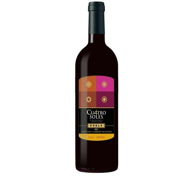 Vino tinto Cuatro Soles cabernet sauvignon roble 750 ml