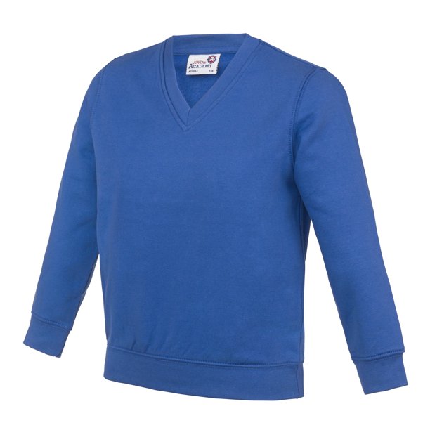 AWDis Academy - Sudadera con cuello en V para el colegio para niños (Azul eléctrico) Awdis UTRW3925_royalblue