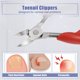 thumbnail image 2 of Ofertas únicas Cortaúñas para uñas gruesas Uña encarnada para hombres Personas mayores Cortadora de uñas encarnadas con hoja curva Rojo Unique Bargains herramientas para uñas encarnadas, 2 of 7