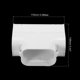 thumbnail image 2 of PVC Decorativa L?nea Cubierta 0.56 Pies Largo x 5.43" Ancho T Tubo para Aire Acondicionado, Calor Bomba (Blanco, Paquete de 2) Unique Bargains accesorios para aire acondicionado de habitacion, 2 of 5