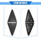 thumbnail image 5 of uds cubierta de guardabarros triangular de esquina de espejo para Chevrolet Cruze 2011-2016 embellecedor triangular retrovisor izquierdo y derecho Unique Bargains espejos exteriores, 5 of 7