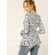 thumbnail image 5 of Tops Peplum De Otoño Con Volantes Y Estampado Floral De Manga Larga Para Mujer Blanco XS Unique Bargains Blusa, 5 of 6