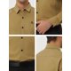 thumbnail image 5 of Lars Amadeus Camisas de trabajo de manga larga para hombre, ajustadas, con botones, con bolsillo Caq Unique Bargains Camisas, 5 of 5
