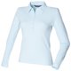 thumbnail image 1 of Skinni Fit- Polo elástico de manga larga para mujer (Azul claro) Skinni Fit UTRW1348_lightblue, 1 of 2