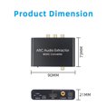 thumbnail image 2 of Adaptador de audio ARC de 192KHz Extractor de audio HD Convertidor de audio digital a analógico DAC Irfora Adaptador de audio, 2 of 7
